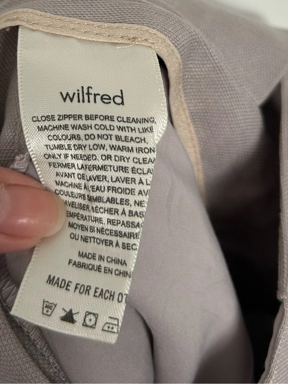 Aritzia wilfred jallade